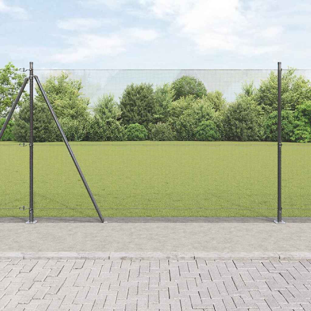 Zavareno žičano ogradno mreža s betonskom podlogom 10 x 1,5 m