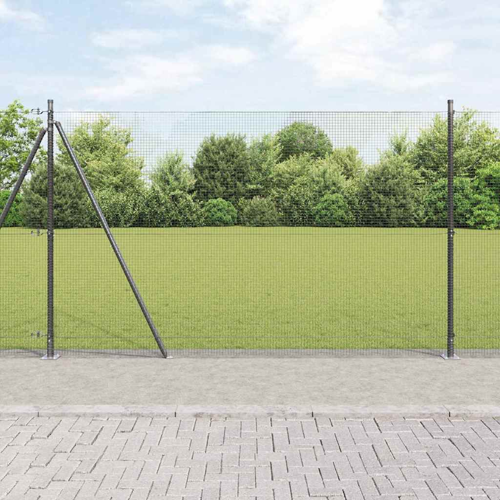 Zavareno žičano ogradno mreža s betonskom podlogom 10 x 1,6 m