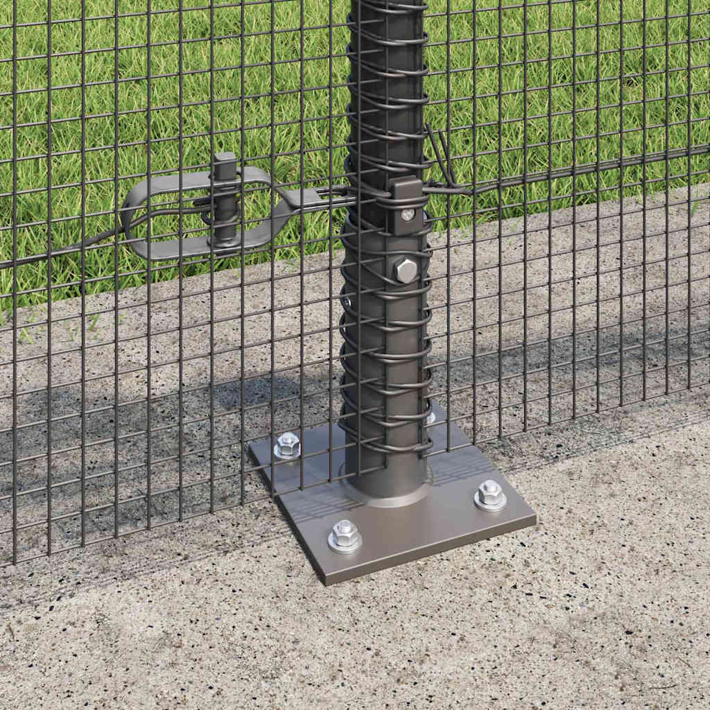 Zavareno žičano ogradno mreža s betonskom podlogom 25 x 0,4 m