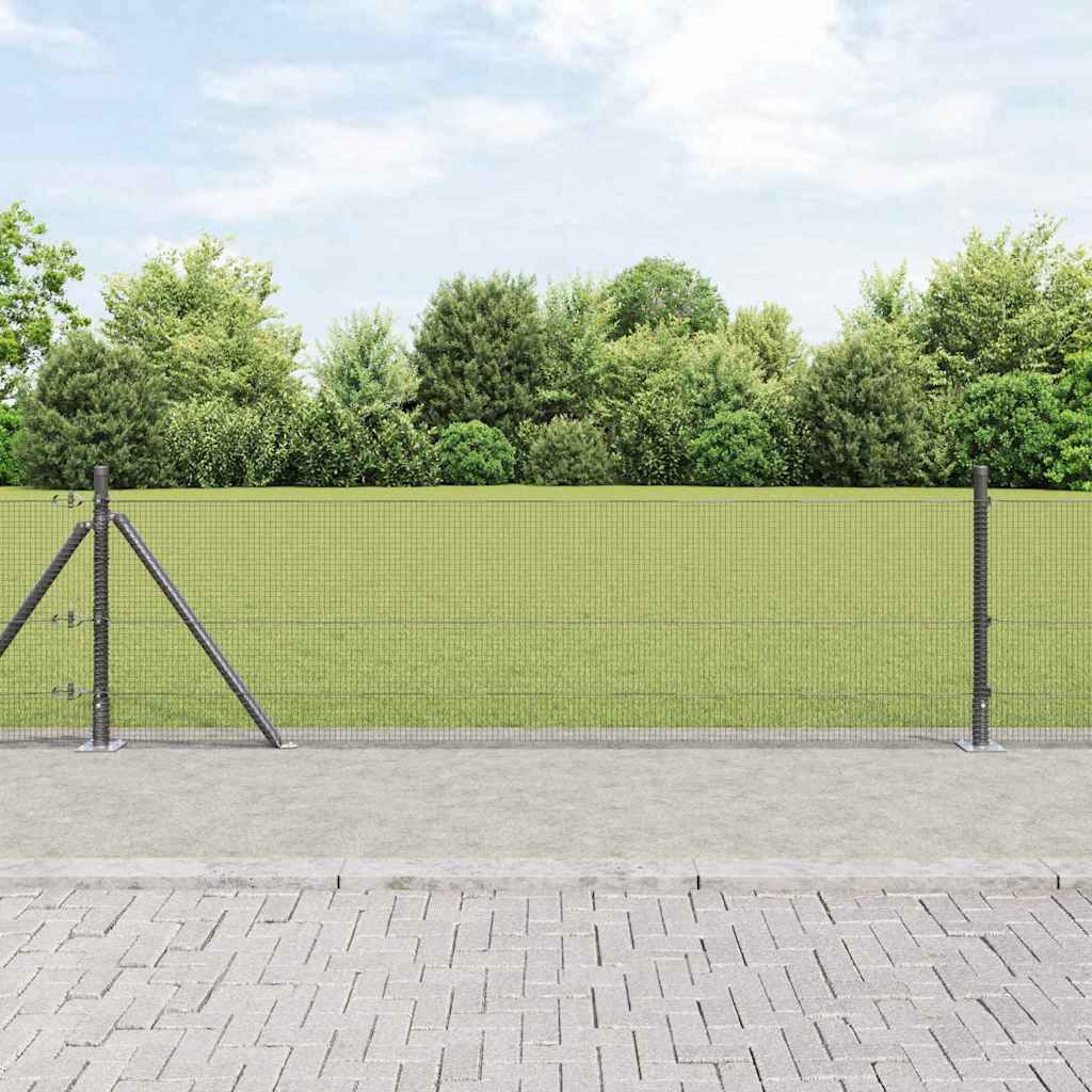 Zavareno žičano ogradno mreža s betonskom podlogom 25 x 0,4 m