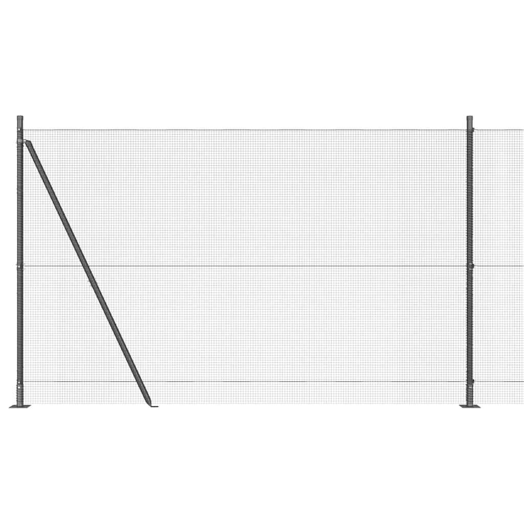 Zavareno žičano ogradno mreža s betonskom podlogom 25 x 1,5 m