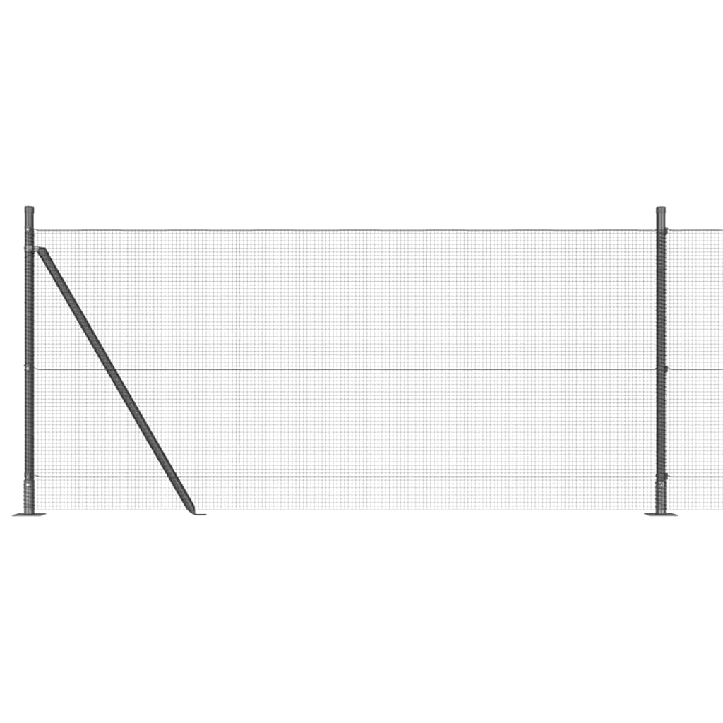 Zavareno žičano ogradno mreža s betonskom podlogom 25 x 1,5 m
