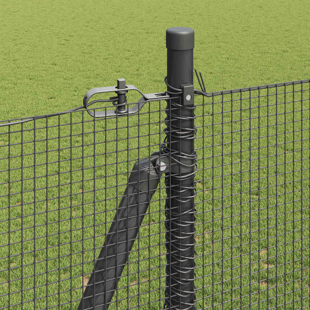 Zavareno žičano ogradno mreža s betonskom podlogom 25 x 1,6 m