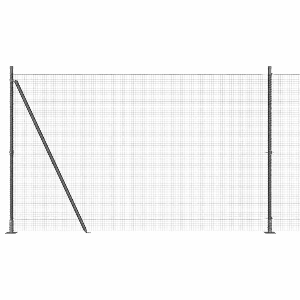 Zavareno žičano ogradno mreža s betonskom podlogom 25 x 1,6 m