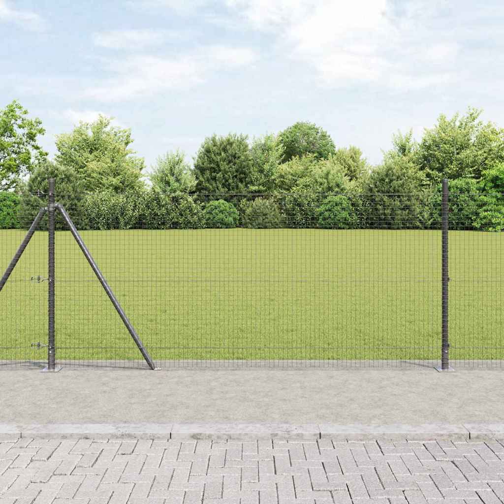Zavareno žičano ogradno mreža s betonskom podlogom 50 x 0,8 m