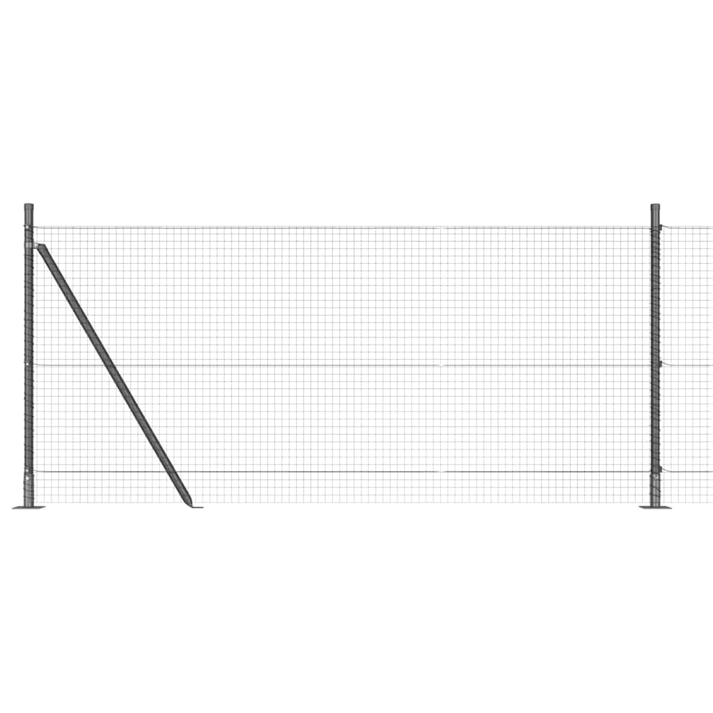 Zavareno žičano ogradno mreža s betonskom podlogom 50 x 0,8 m