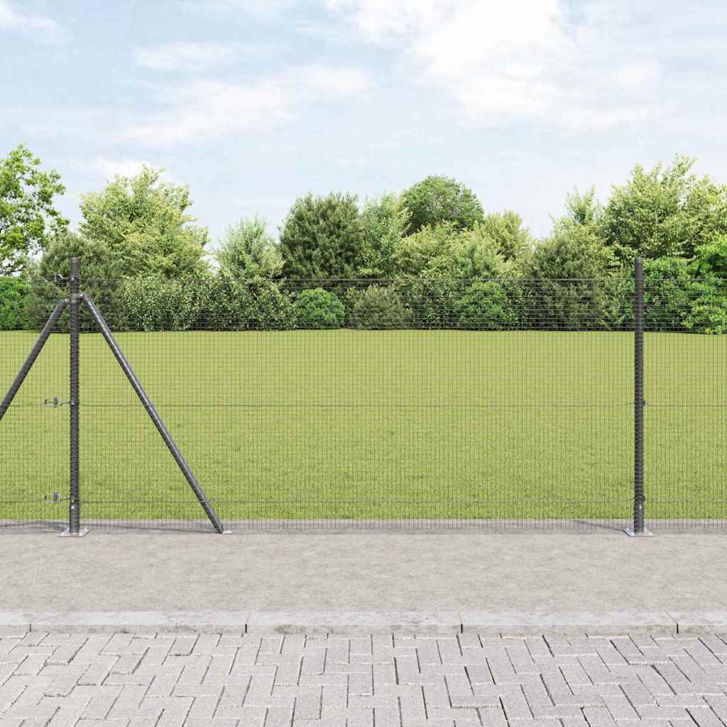 Zavareno žičano ogradno mreža s betonskom podlogom 50 x 1 m