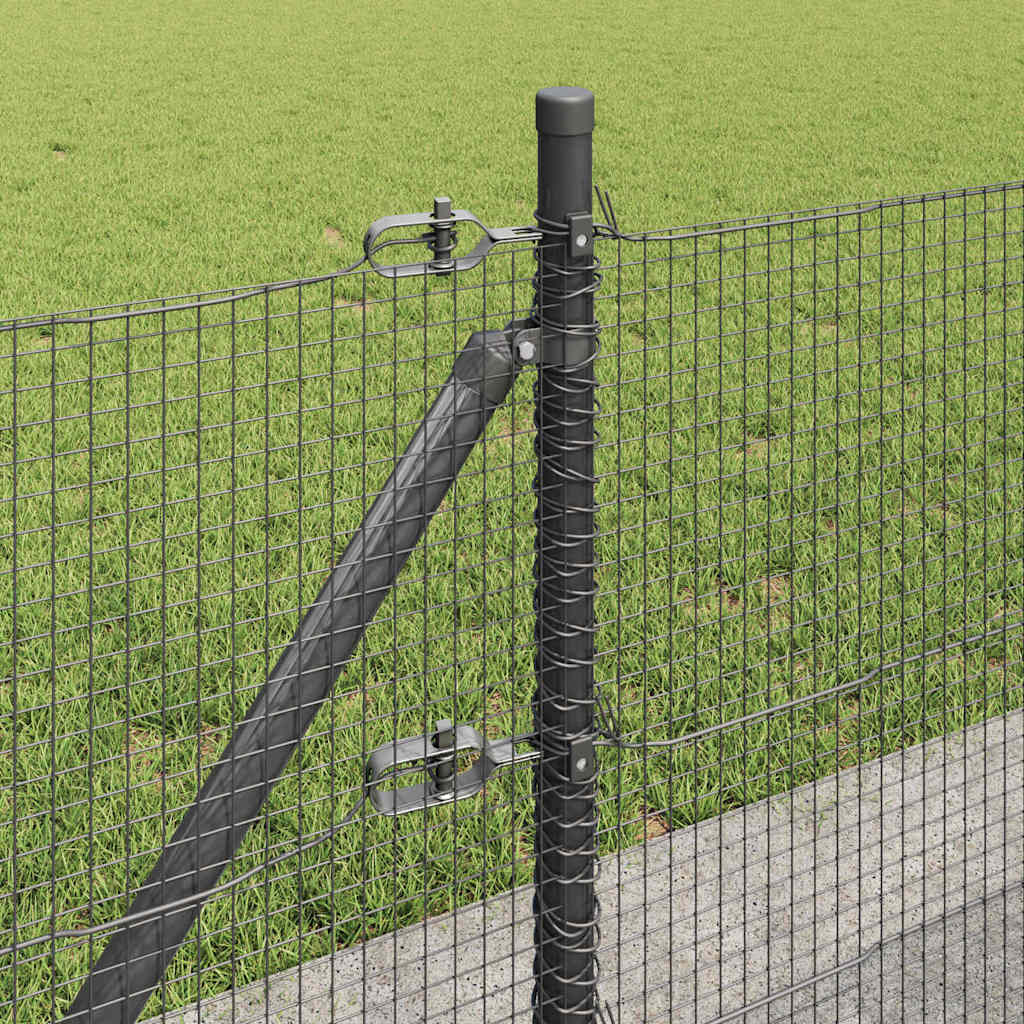 Zavareno žičano ogradno mreža s betonskom podlogom 100 x 0,4 m