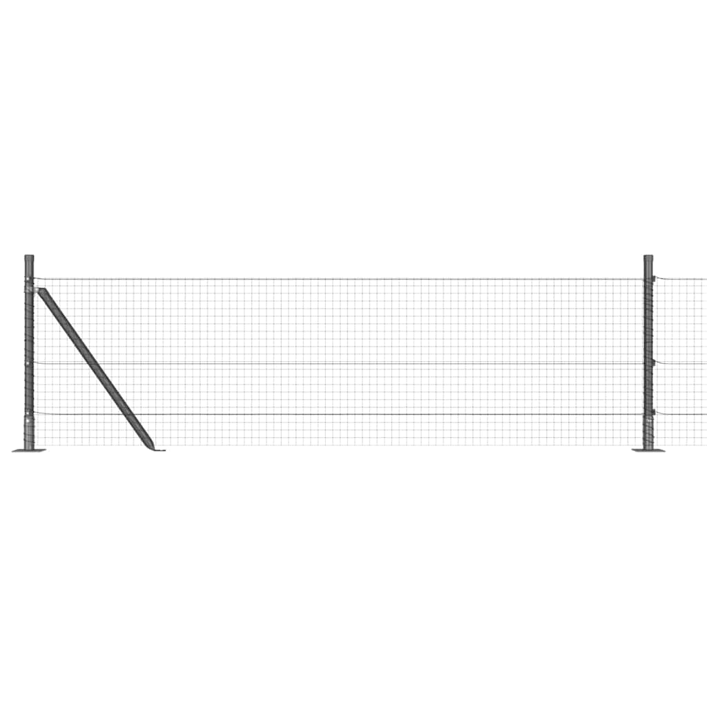 Zavareno žičano ogradno mreža s betonskom podlogom 100 x 0,5 m