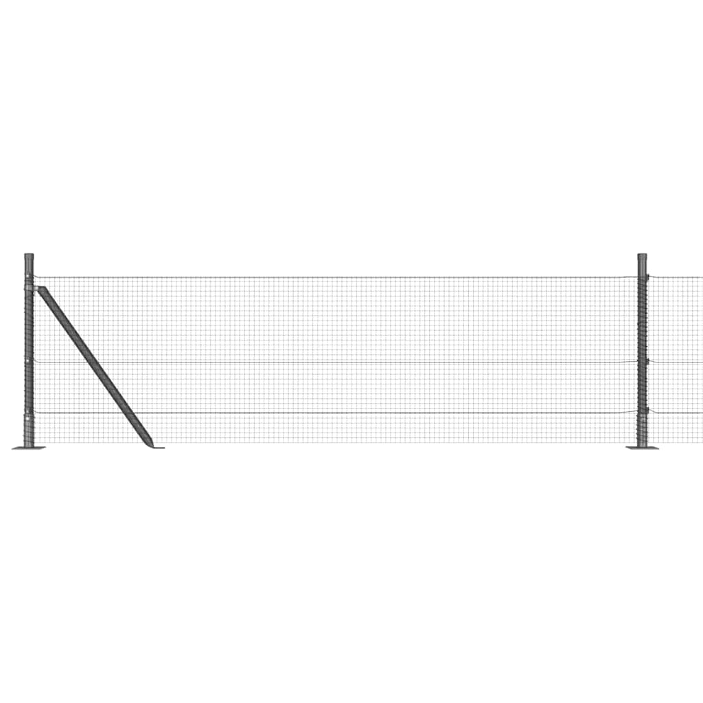 Zavareno žičano ogradno mreža s betonskom podlogom 100 x 0,6 m