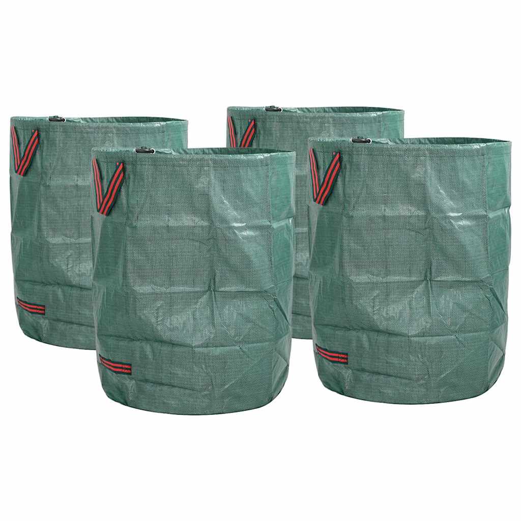 Vreće za otpad u vrtu 4 pcs Zelena 66 x 66 x 83,5 cm