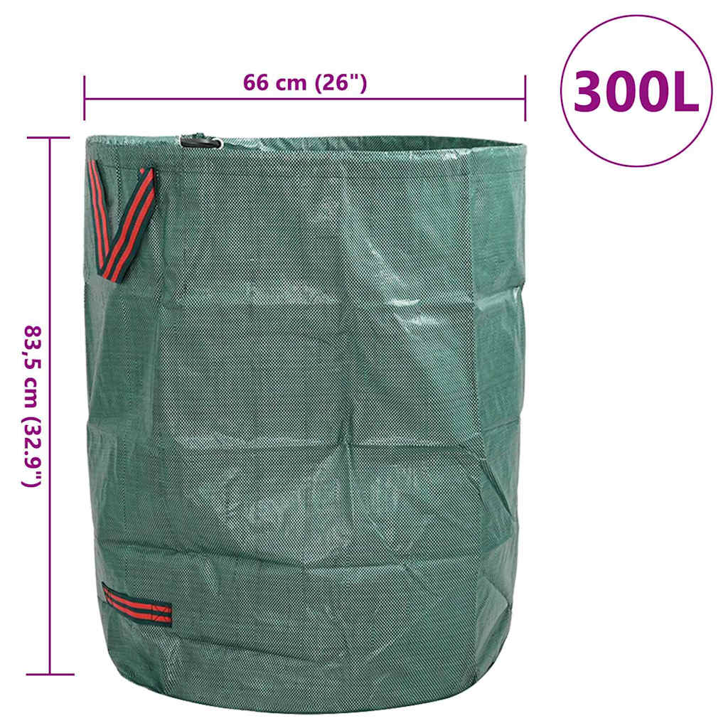 Vreće za otpad u vrtu 12 pcs Zelena 66 x 66 x 83,5 cm