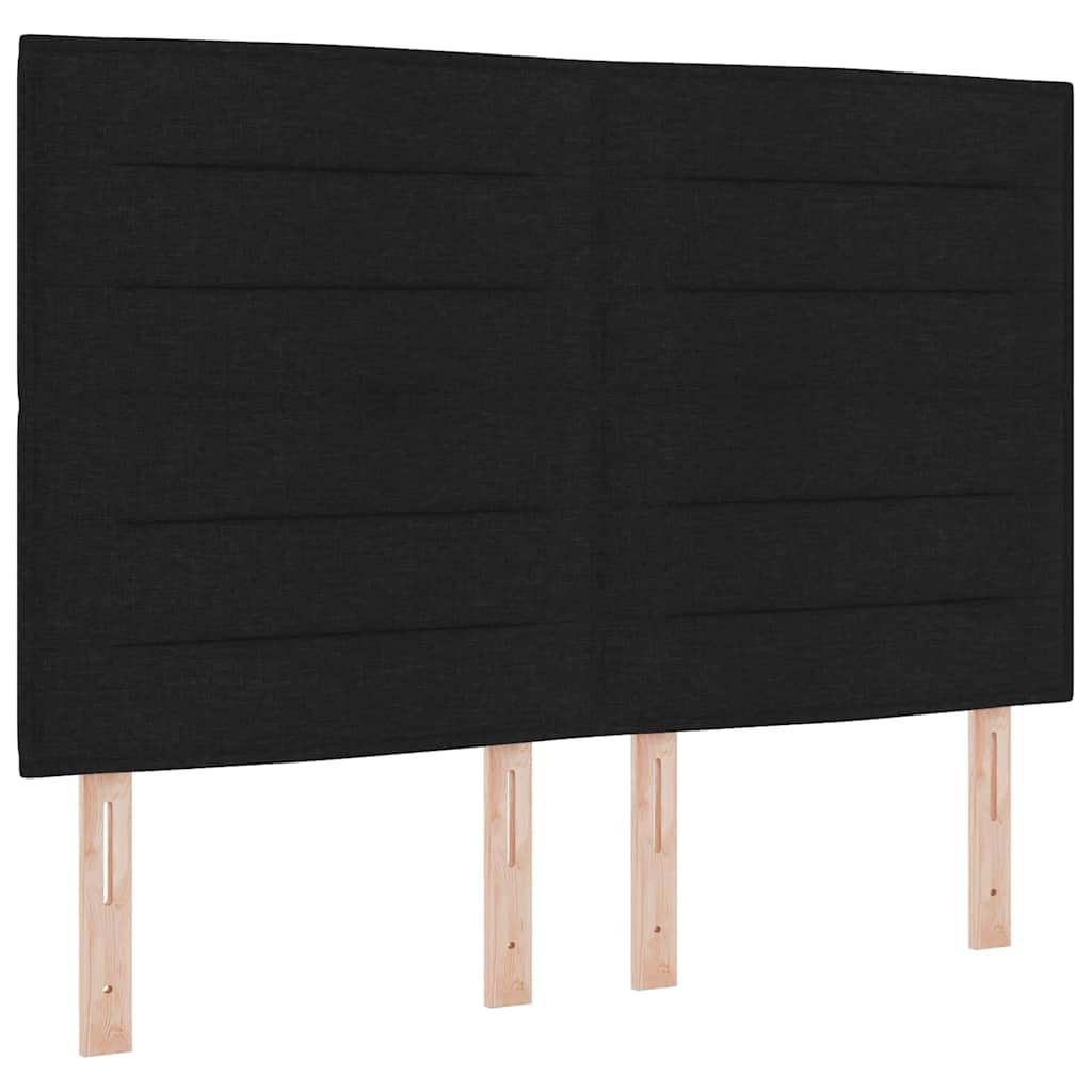 Uzglavlje Crna 144 cm tkanina