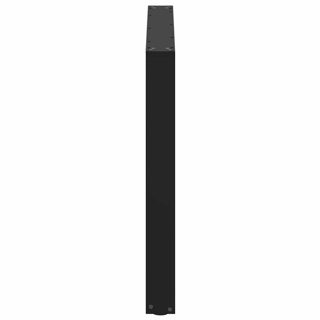 Noge za blagovaonski stol U-oblik 3 kom Crne 100 x (72-73) cm Čelik