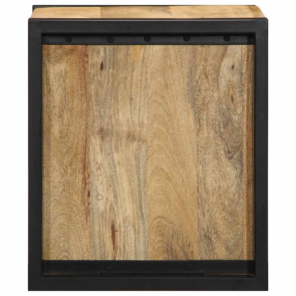 Noćni ormarići 2 kom 40x35x40 cm Puno grubo drvo Mango Smeđa