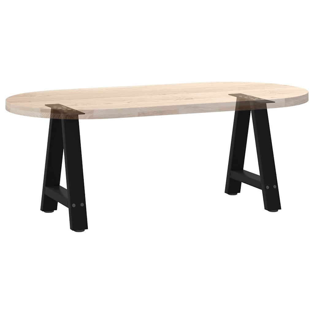 Noge za klub stolić A-oblika 2 kom Crne 50 x (42-43) cm Čelik
