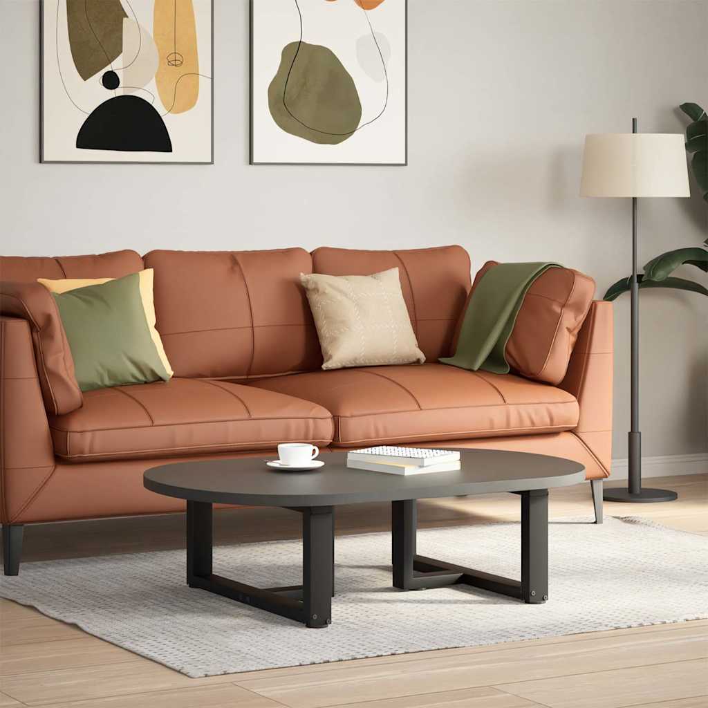Noge za klub stolić T-oblika 2 kom Crne 60x25x(30-31) cm Čelik