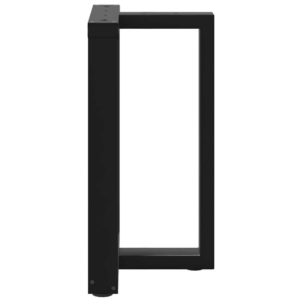 Noge za blagovaonski stol T-oblika 2 kom Crne 60x35x(72-73) cm Čelik