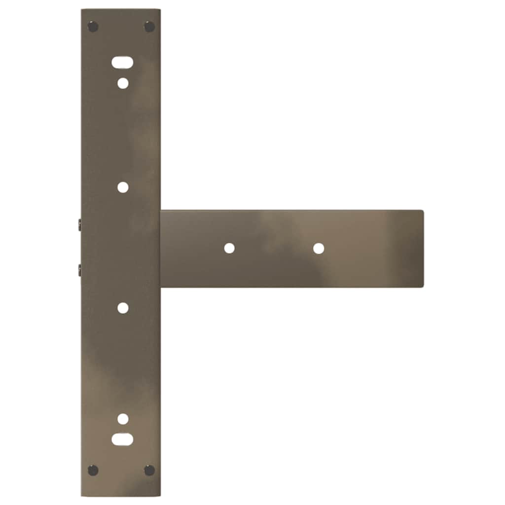 Noge za barski stol T-oblika 2 kom Crne 40x35x(90-91) cm Čelik
