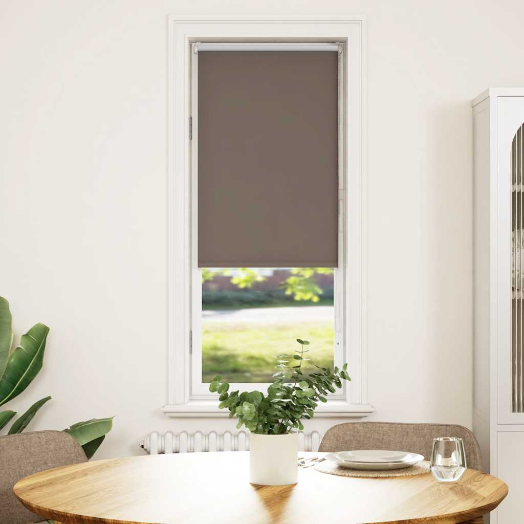 Rolo zavjesa za zamračivanje boje kave 40x130 cm Širina tkanine 35,7 cm Poliester