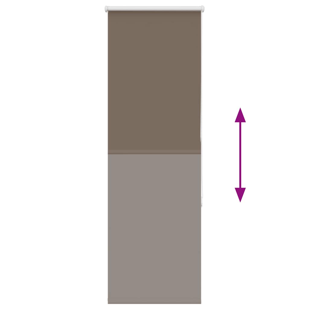 Rolo zavjesa za zamračivanje boje kave 45x130 cm Širina tkanine 40,7 cm Poliester