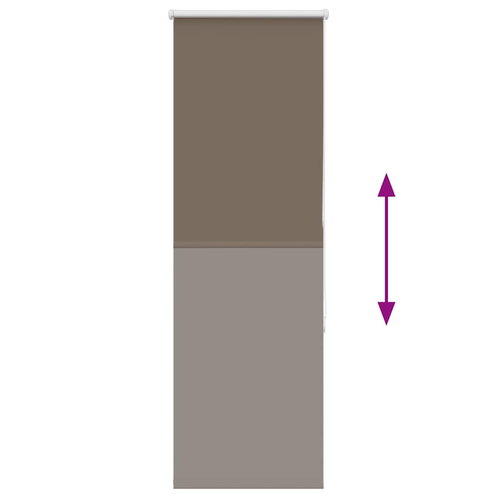 Rolo zavjesa za zamračivanje boje kave 50x130 cm Širina tkanine 45,7 cm Poliester
