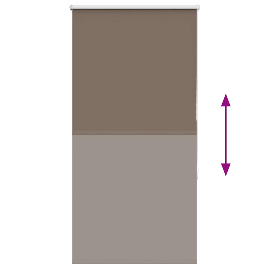 Rolo zavjesa za zamračivanje boje kave 80x130 cm Širina tkanine 75,7 cm Poliester