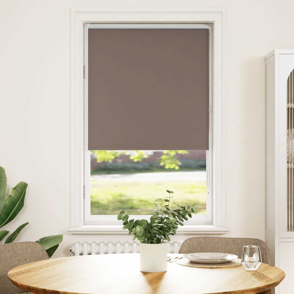 Rolo zavjesa za zamračivanje boje kave 80x130 cm Širina tkanine 75,7 cm Poliester