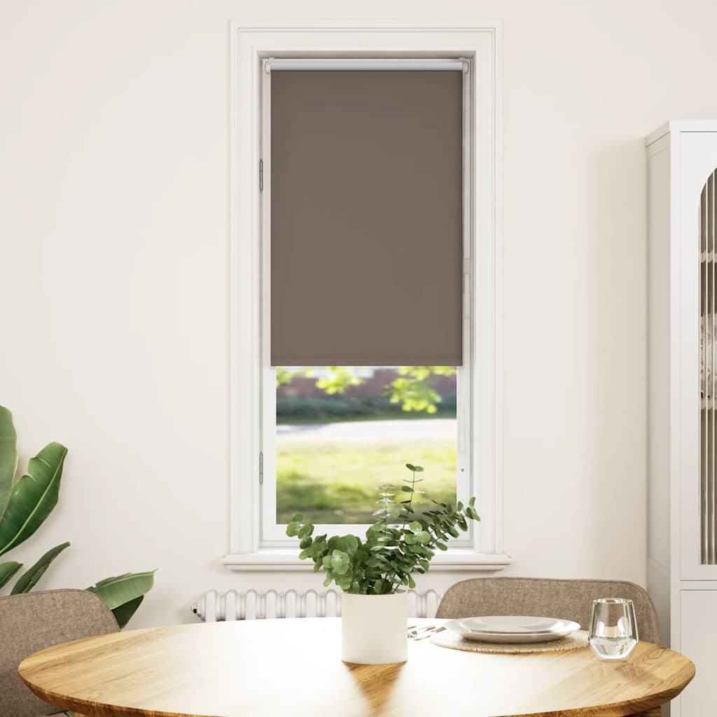 Rolo zavjesa za zamračivanje boje kave 45x175 cm Širina tkanine 40,7 cm Poliester