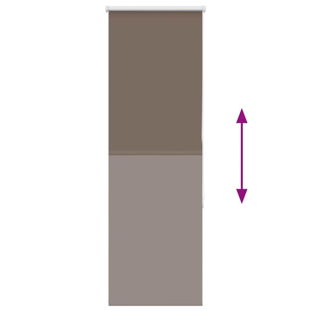 Rolo zavjesa za zamračivanje boje kave 60x175 cm Širina tkanine 55,7 cm Poliester