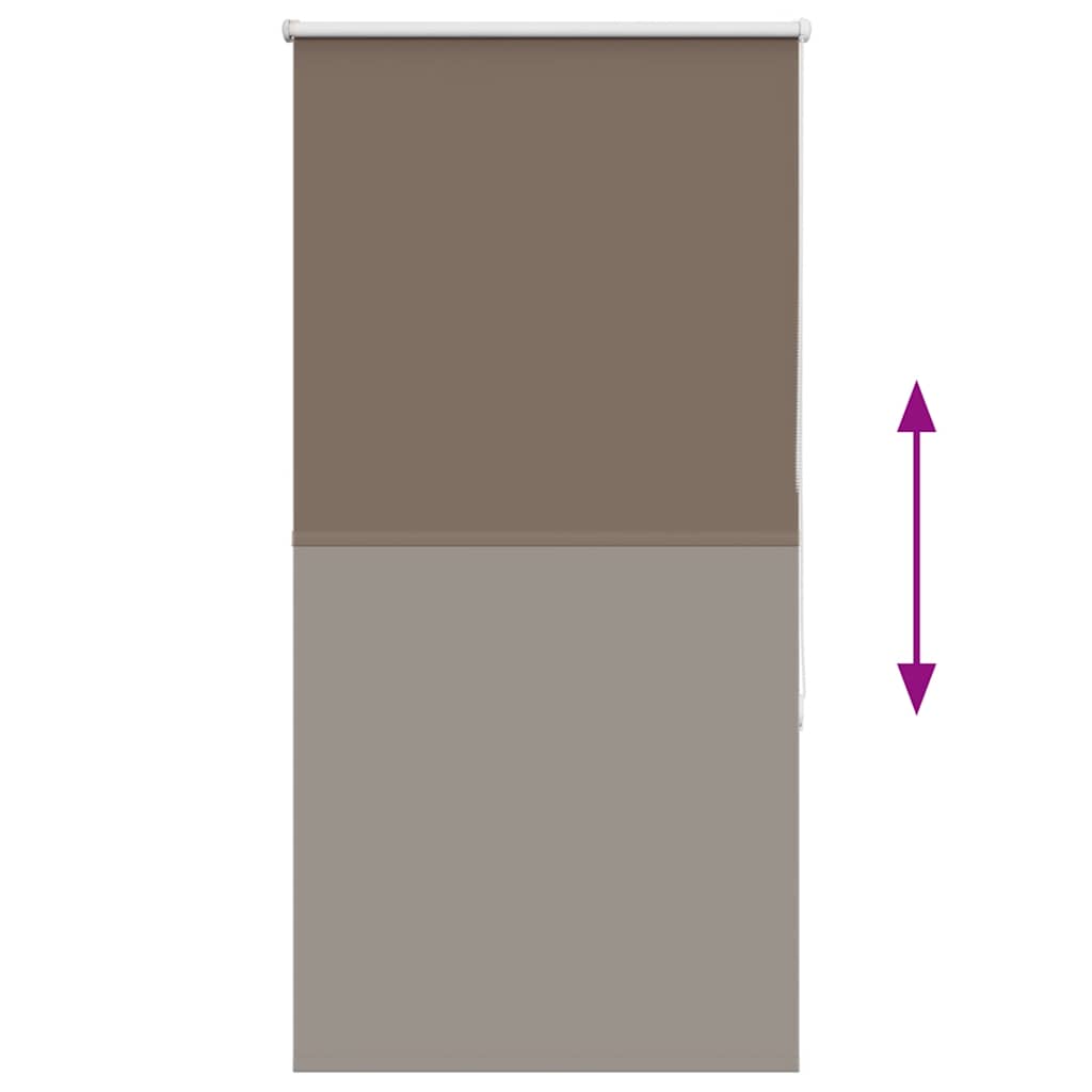 Rolo zavjesa za zamračivanje boje kave 75x175 cm Širina tkanine 70,7 cm Poliester
