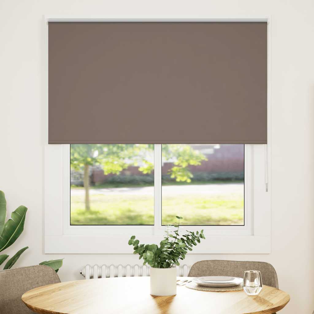 Rolo zavjesa za zamračivanje boje kave 135x175 cm Širina tkanine 131,6 cm Poliester