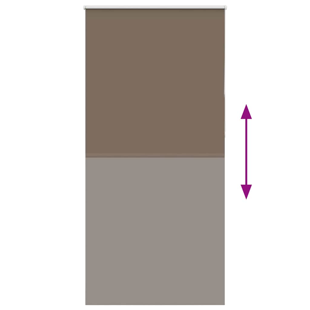 Rolo zavjesa za zamračivanje boje kave 100x210 cm Širina tkanine 95,7 cm Poliester