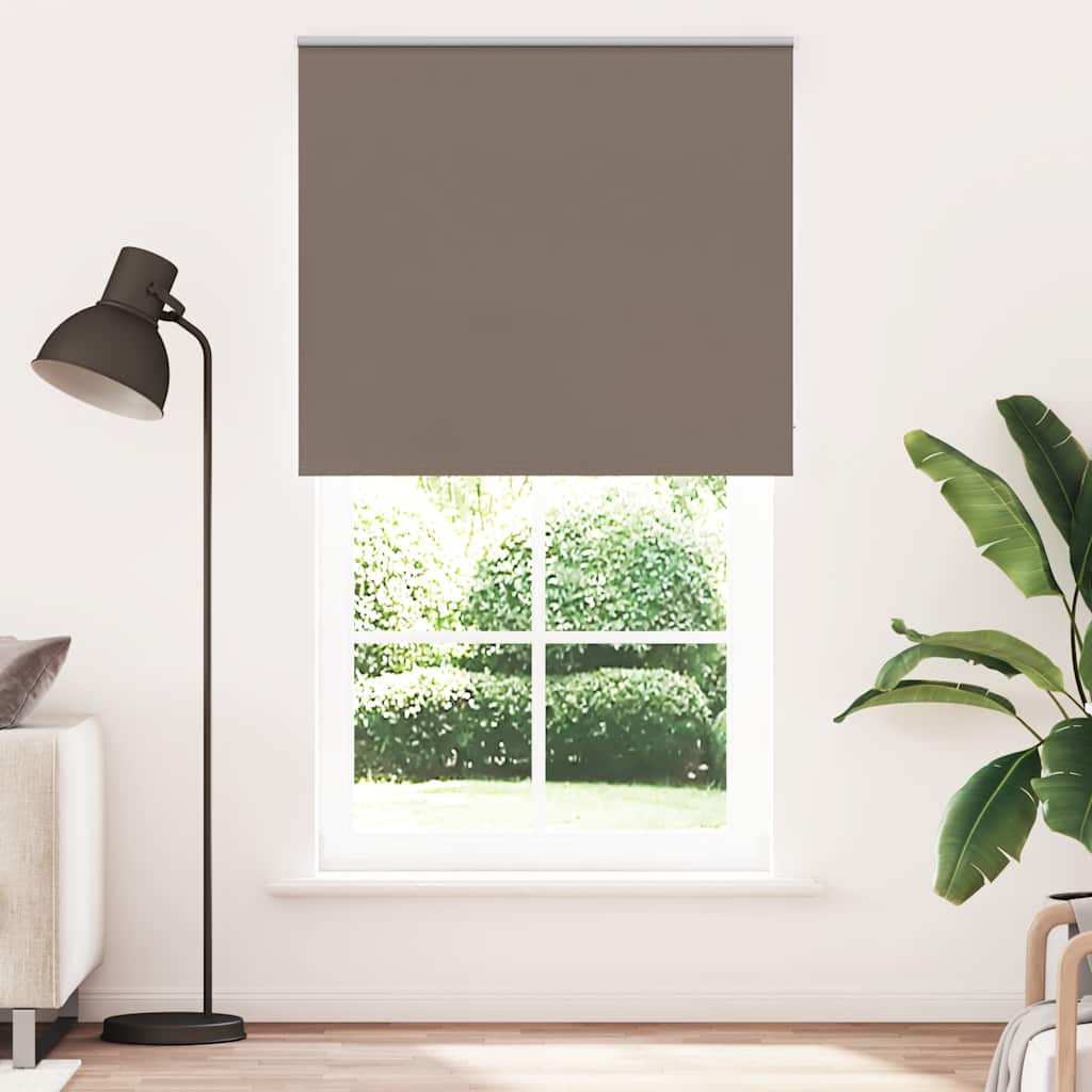 Rolo zavjesa za zamračivanje boje kave 120x210 cm Širina tkanine 116,6 cm Poliester