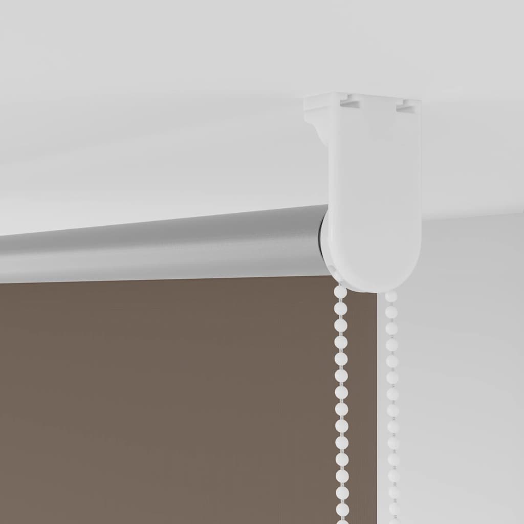 Rolo zavjesa za zamračivanje boje kave 130x210 cm Širina tkanine 126,6 cm Poliester