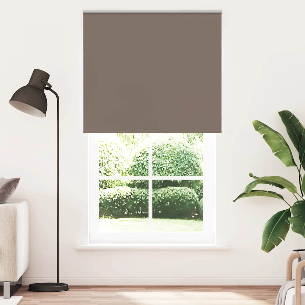 Rolo zavjesa za zamračivanje boje kave 130x230 cm Širina tkanine 126,6 cm Poliester