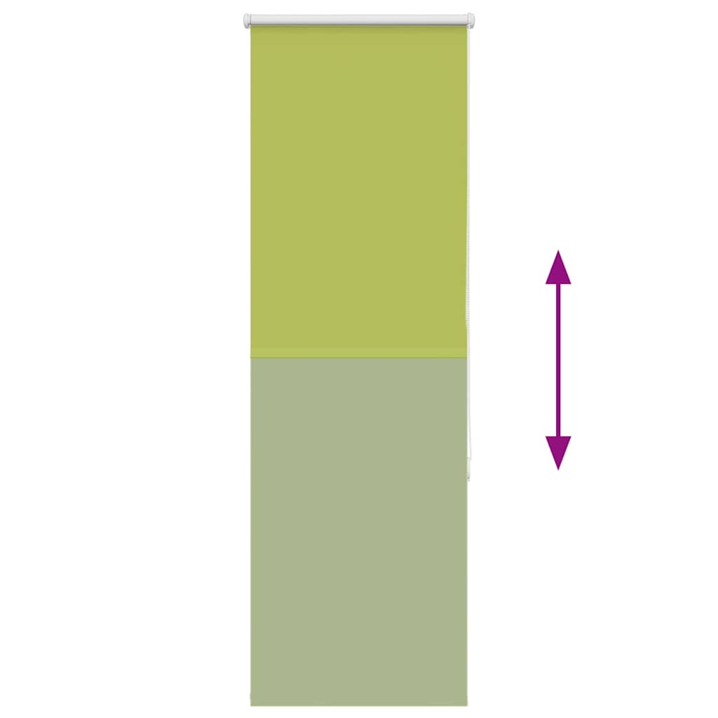 Rolo zavjesa za zamračivanje, zeleno lišće, 60x130 cm, širina tkanine 55,7 cm, poliester