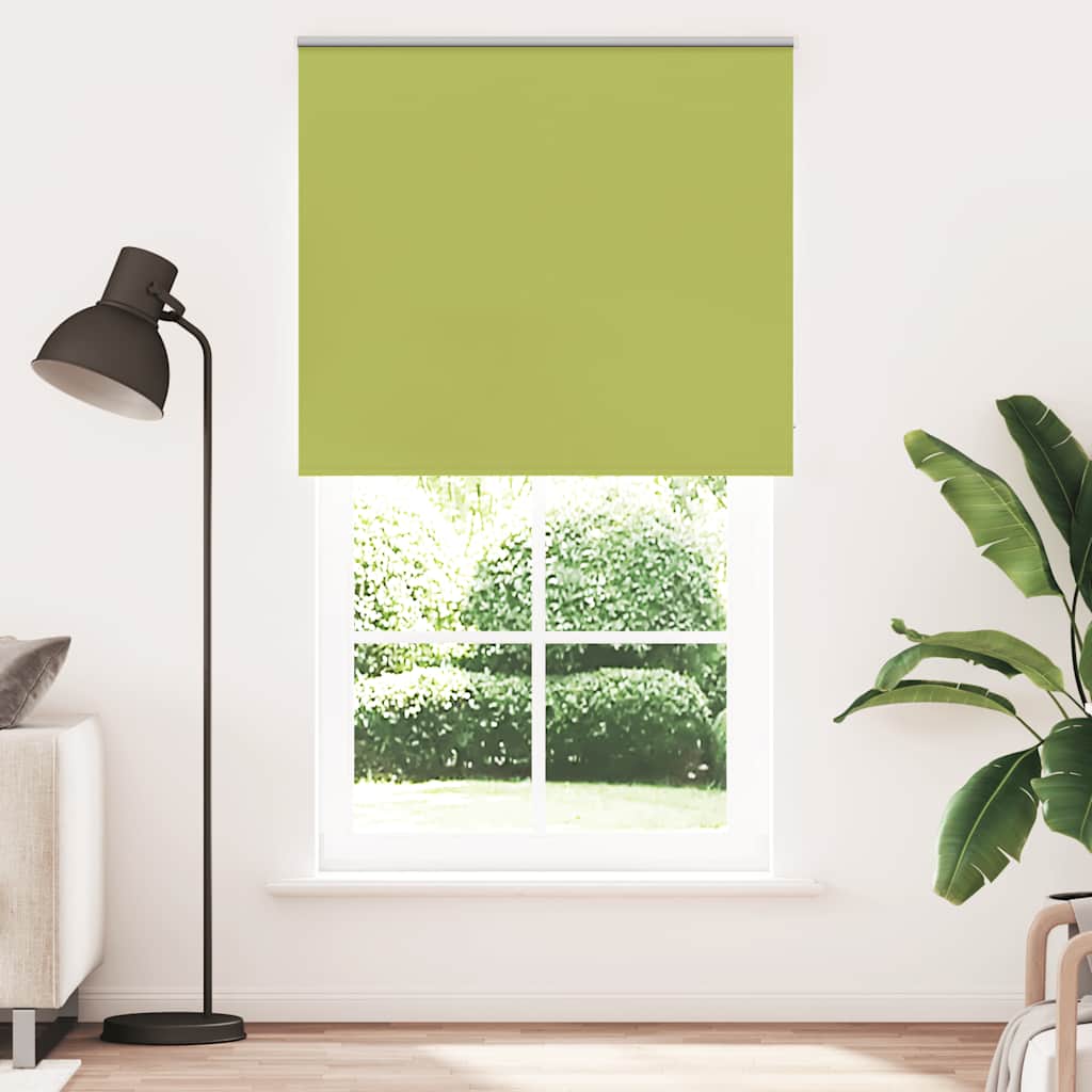 Rolo zavjesa za zamračivanje, zeleno lišće, 135x210 cm, širina tkanine 131,6 cm, poliester