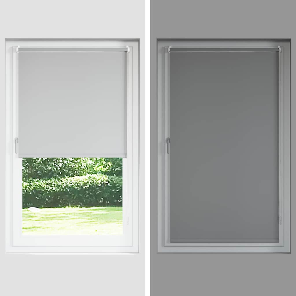 Rolo zavjesa Blackout svijetlo siva 40x130 cm Širina tkanine