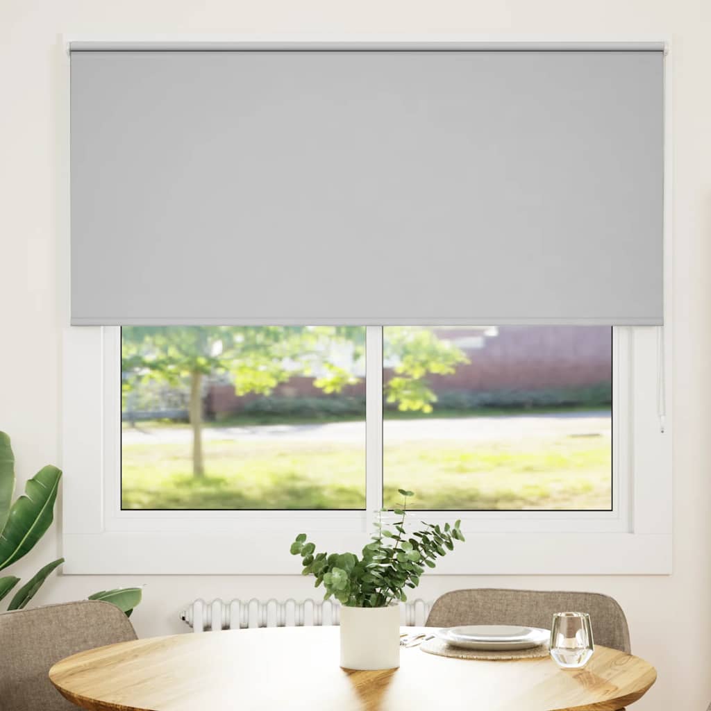 Rolo zavjesa Blackout svijetlo siva 160x130 cm Širina tkanine