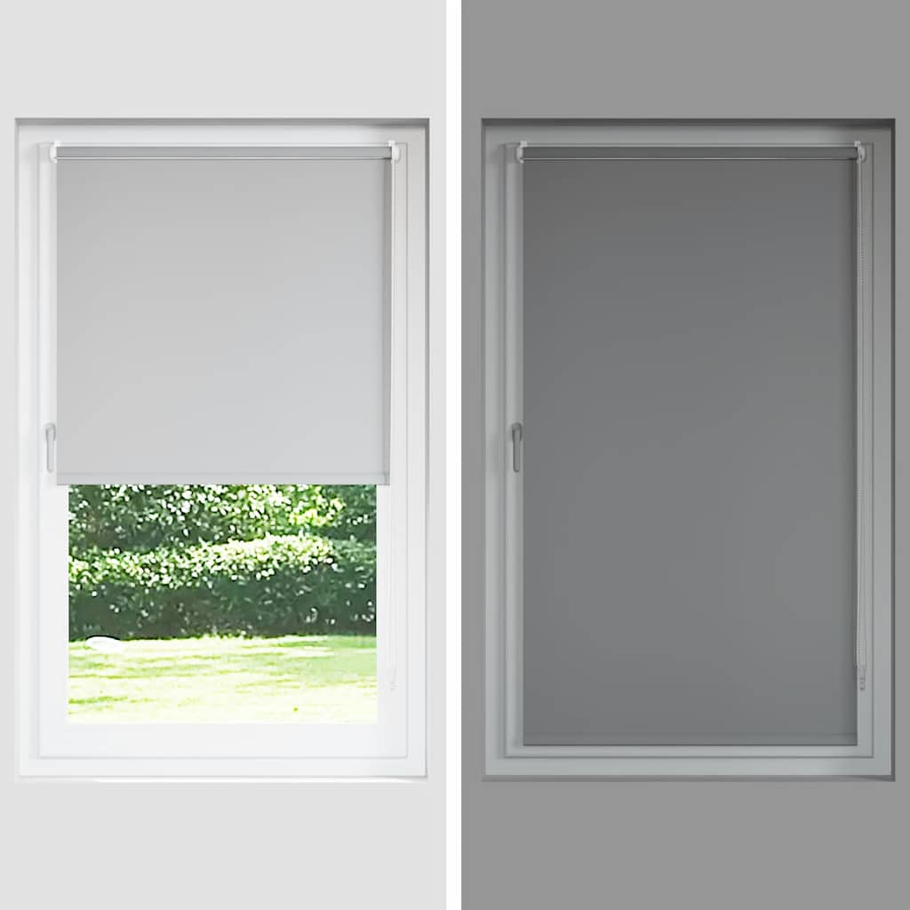 Rolo zavjesa Blackout svijetlo siva 115x175 cm Širina tkanine