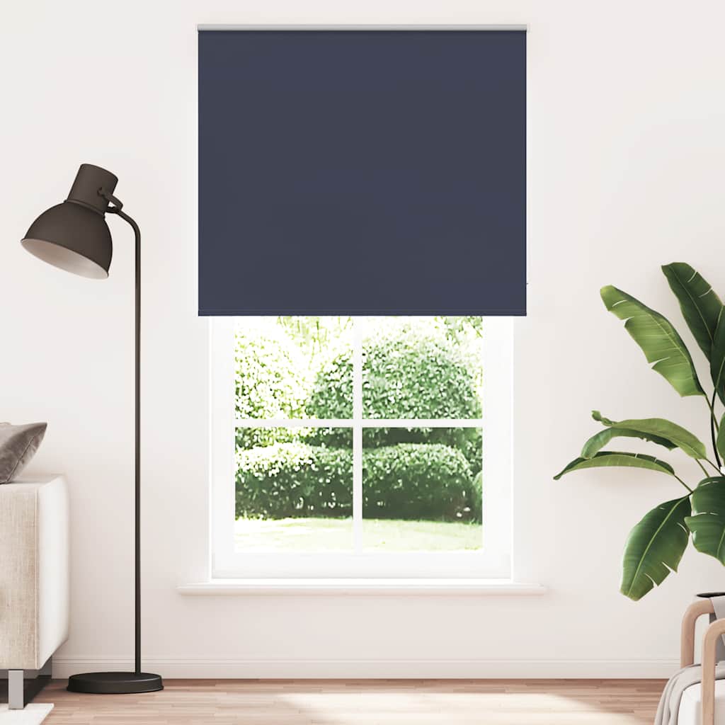 Rolo zavjesa za zamračivanje, mornarska, 130x210 cm, širina tkanine 126,6 cm, poliester