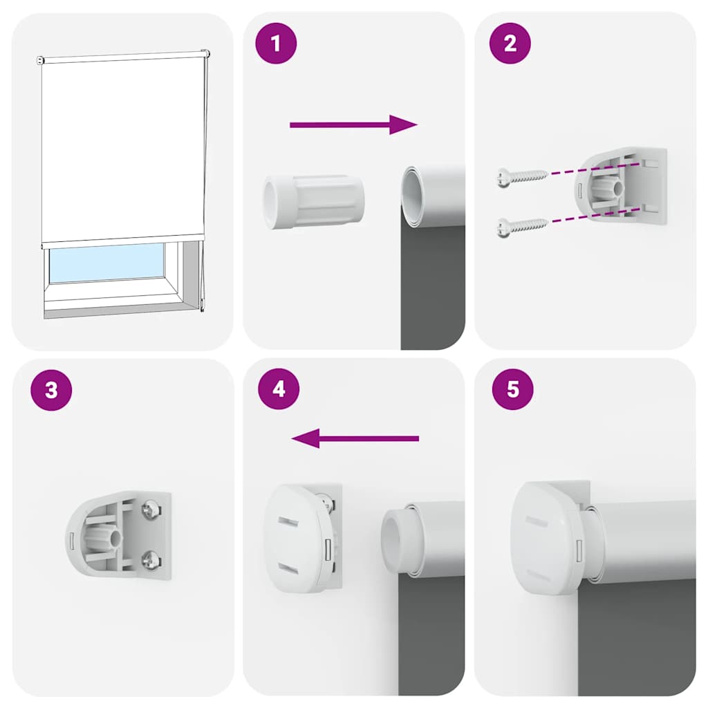 Rolo zavjesa za zamračivanje Marine 75x230 cm Širina tkanine 70,7 cm Poliester