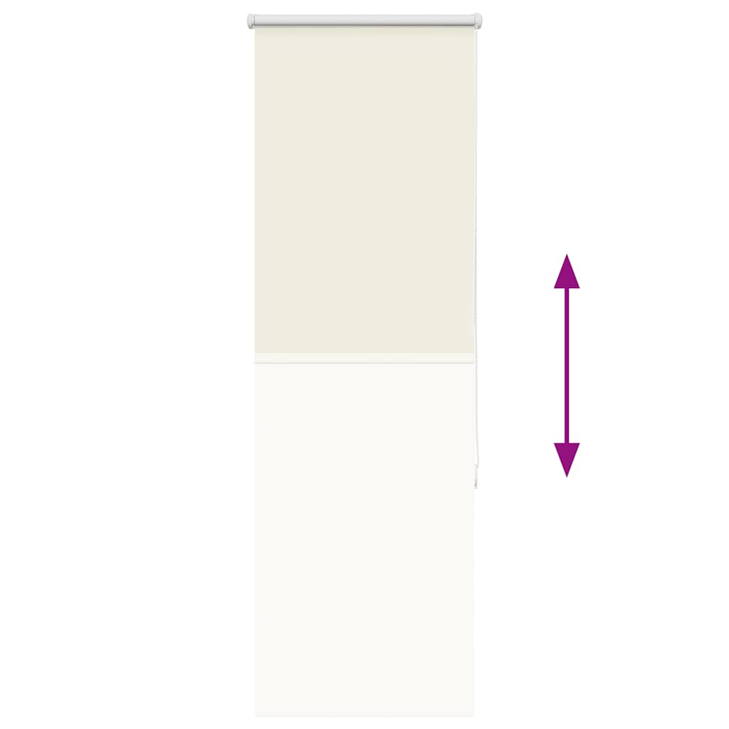 Rolo zavjesa za zamračivanje prljavo bijela 45x175 cm Širina tkanine 40,7 cm Poliester