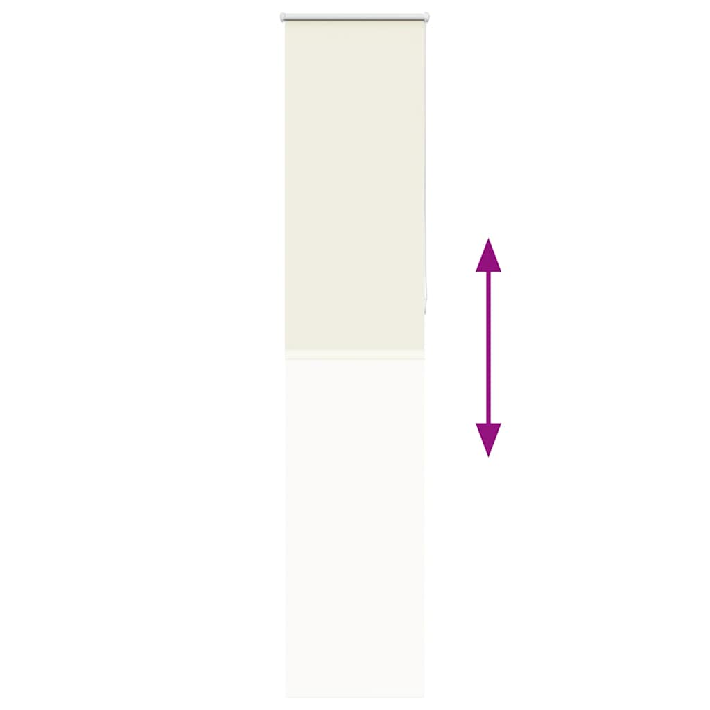 Rolo zavjesa za zamračivanje prljavo bijela 50x210 cm Širina tkanine 45,7 cm Poliester