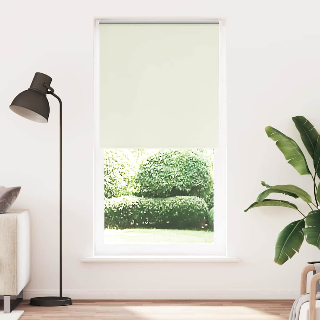 Rolo zavjesa za zamračivanje prljavo bijela 115x210 cm Širina tkanine 110,7 cm Poliester