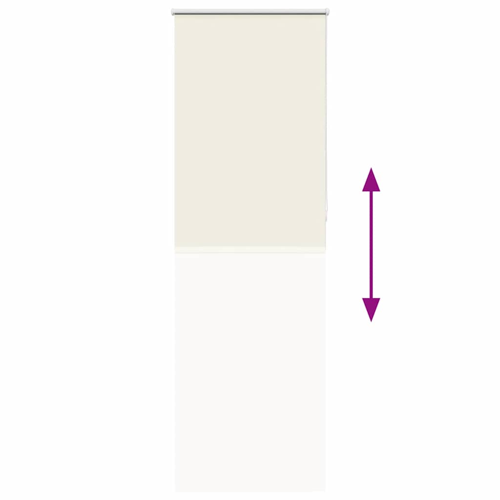 Rolo zavjesa za zamračivanje prljavo bijela 65x230 cm Širina tkanine 60,7 cm Poliester
