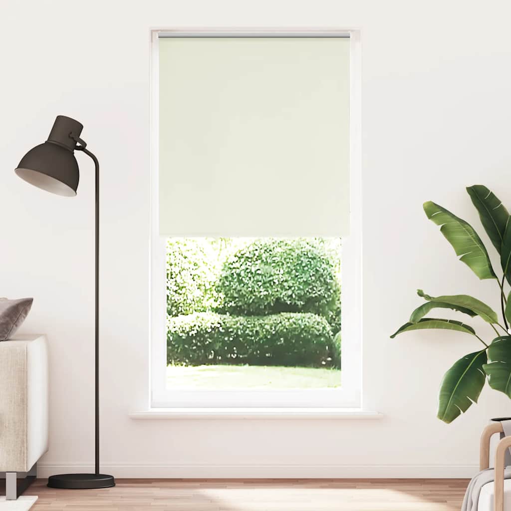 Rolo zavjesa za zamračivanje prljavo bijela 90x230 cm Širina tkanine 85,7 cm Poliester