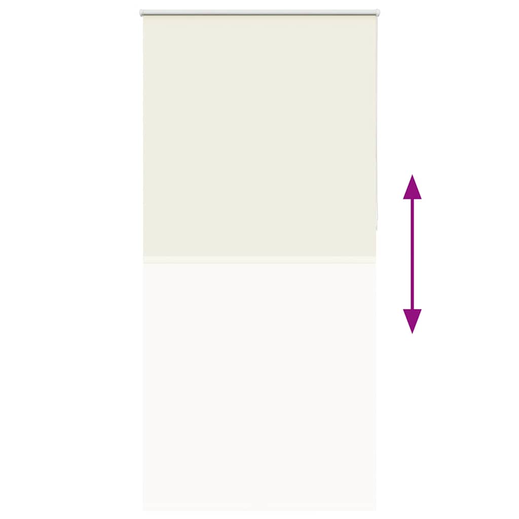 Rolo zavjesa za zamračivanje prljavo bijela 115x230 cm Širina tkanine 110,7 cm Poliester
