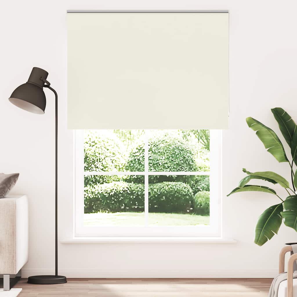 Rolo zavjesa za zamračivanje prljavo bijela 150x230 cm Širina tkanine 146,6 cm Poliester